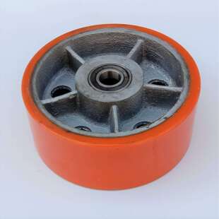 脚轮万向轮 10寸特重铁芯聚氨酯单轮 超重型轮单个可载重5吨