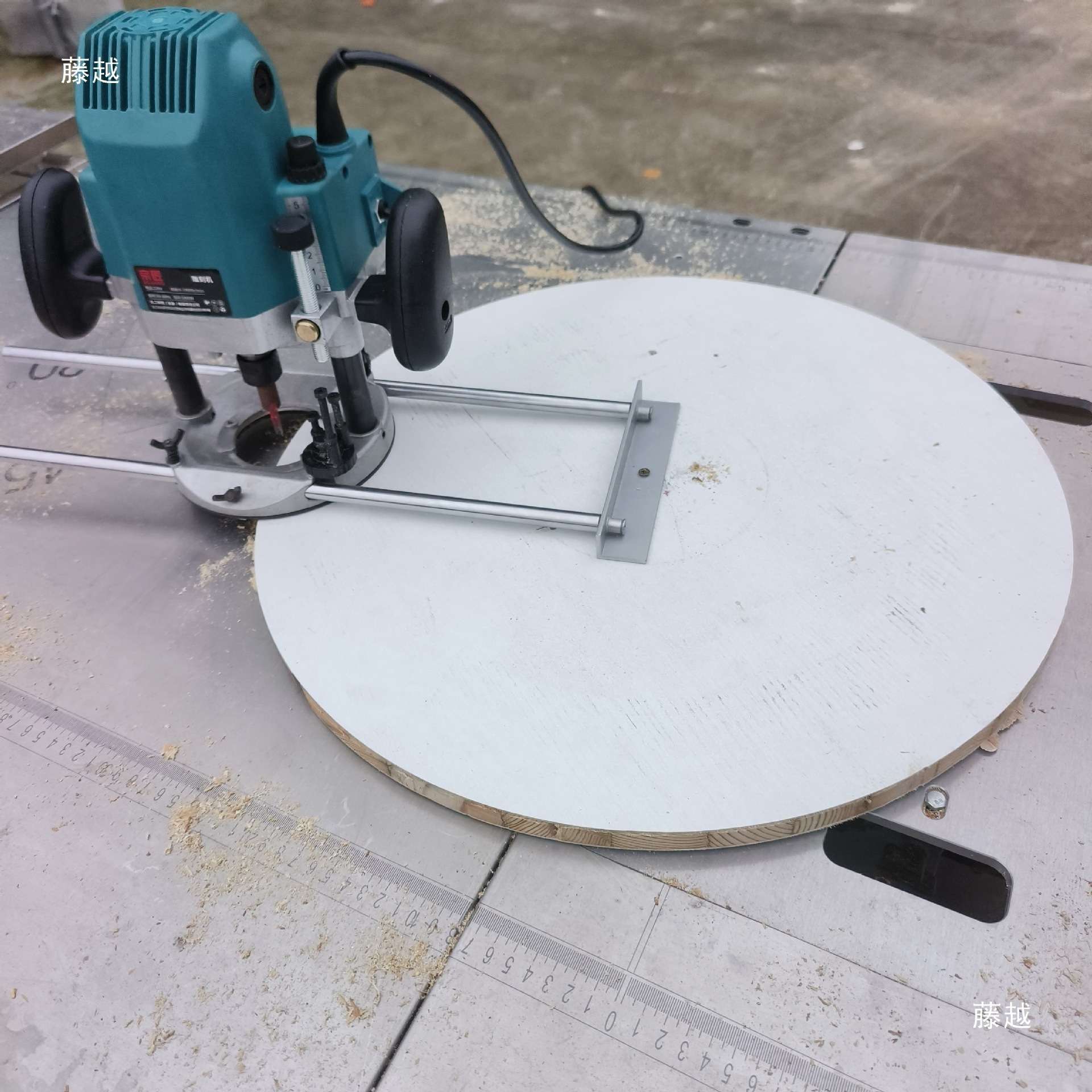 木工划圆大锣机支撑杆 雕刻机支撑架 电木铣画圆雕刻机工具