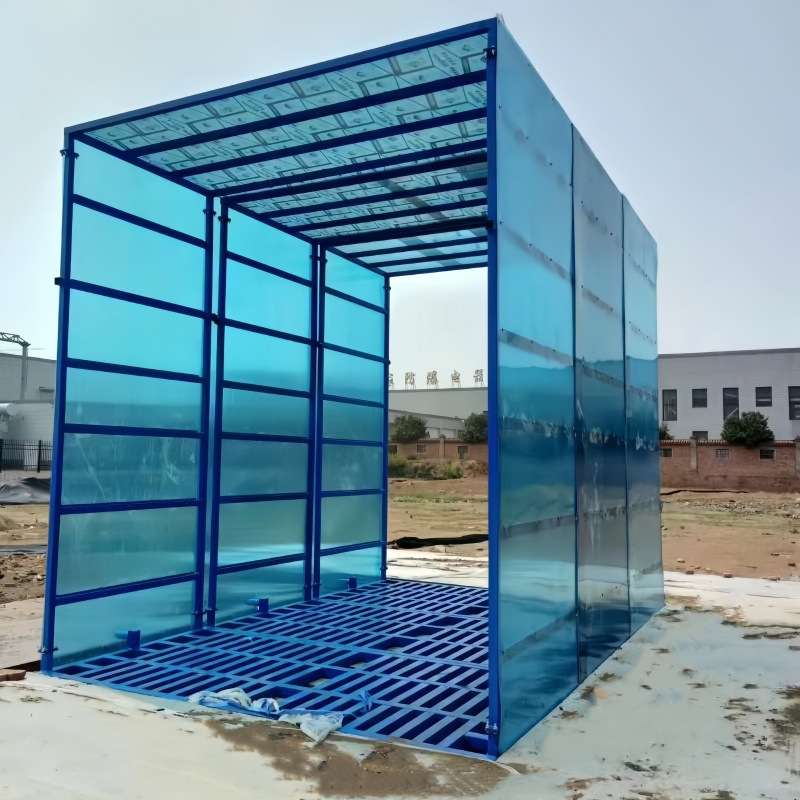 安徽半封闭洗车机 建筑工地车辆冲洗平台厂家 全自动高压洗轮机