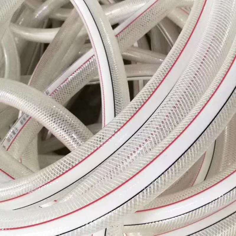 PVC线管纤维增强管软管双线编织花园浇花浇水蛇皮管网纹管厂家