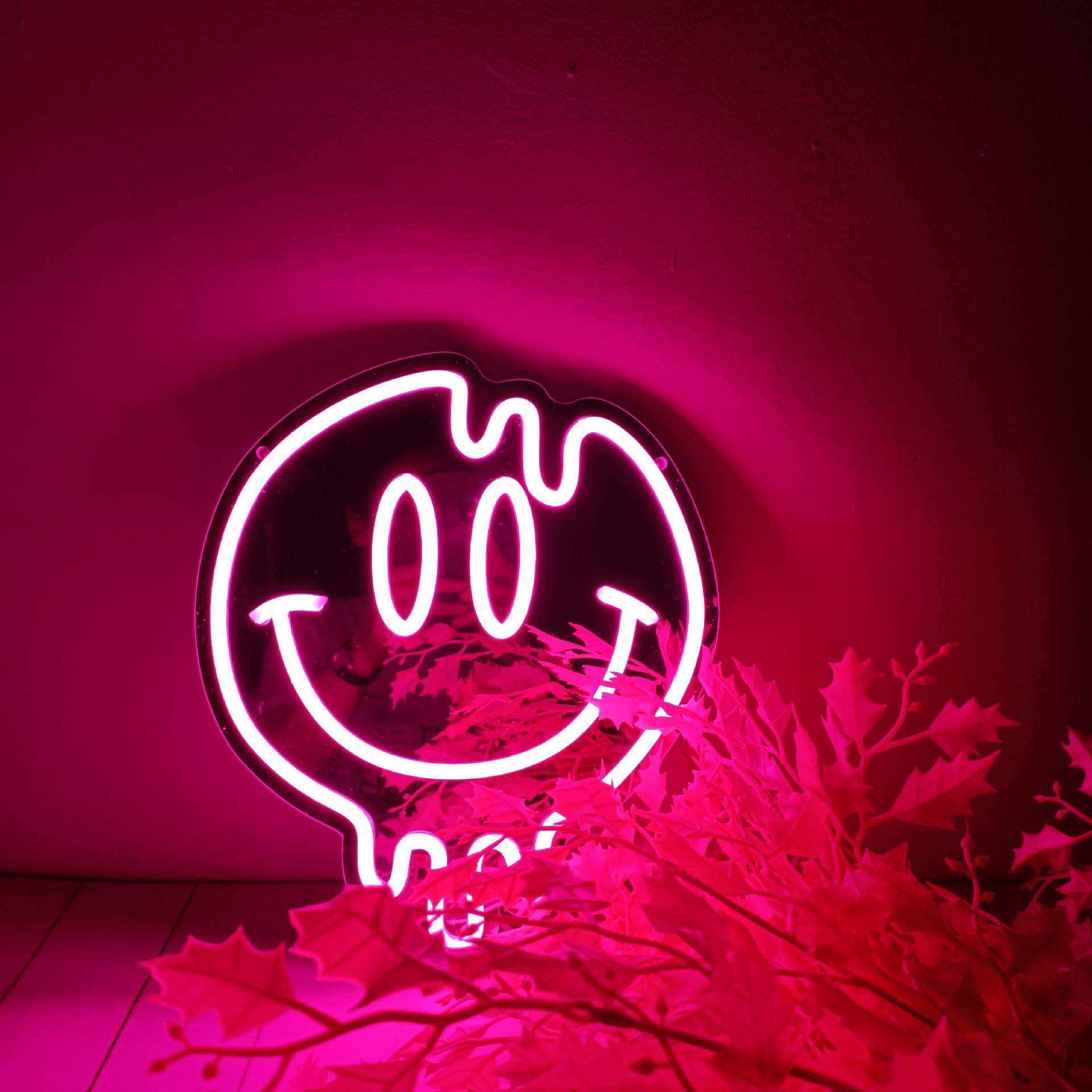 LED霓虹灯镜面猫咪爱心镜灯牌笑脸电竞房卧室布置氛围灯挂墙装饰,模玩/动漫/周边/娃圈三坑/桌游,模型制作工具/辅料耗材,淘宝优惠券,粉丝福利购,淘宝优惠卷