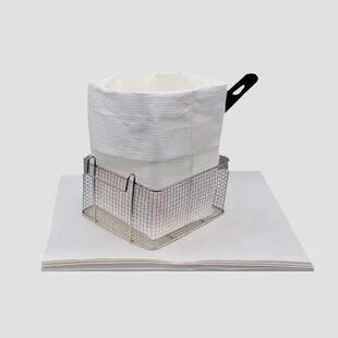 双层袋式食品滤油纸 信封式滤油纸袋 食品油过滤纸 有孔 无孔