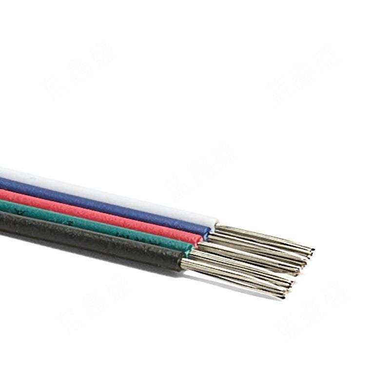 RGBW连接线 22AWG 5pin并线 5pin灯具灯带延长线 1007彩排线