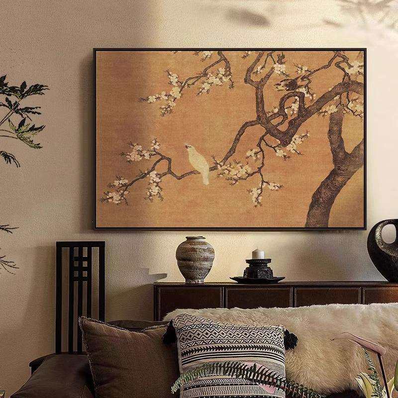 客厅宋代美学花鸟图挂画新中式茶室书房禅意杏花双稚图餐厅装饰画,玩具/童车/益智/积木/模型,毛绒/玩偶/公仔/布艺类玩具,淘宝优惠券,粉丝福利购,淘宝优惠卷