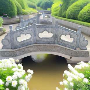 汉白玉小桥石雕拱形石桥景观小石桥园林景观桥园林别墅景观小石桥