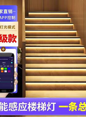 led楼梯踏步灯21步全套成品免布线LT-8888（主机+电源+感应+灯）