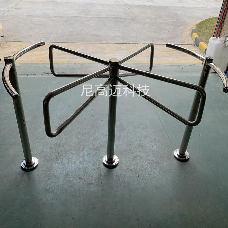 不锈钢十字形栏杆转闸机 超市景区单向禁行器 人行通道半高旋转门