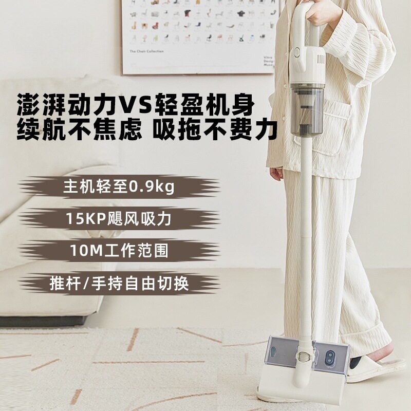 ACA北美电器有线吸尘器小型家用大吸力手持轻音除螨仪吸尘宠物毛