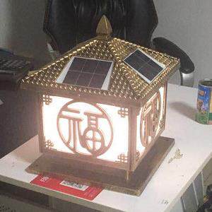 太阳能灯户外柱头灯围墙灯别墅室外门柱灯大门柱子灯庭院墙灯防水