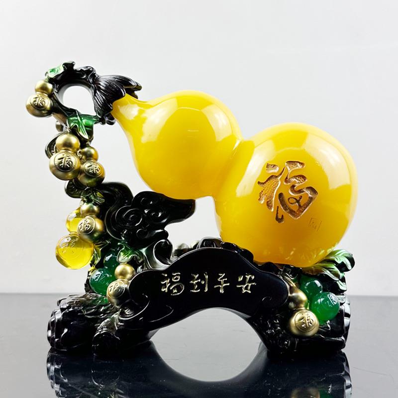包邮葫芦摆件福禄平安树脂工艺品摆件创意客厅电视柜酒柜家居装饰
