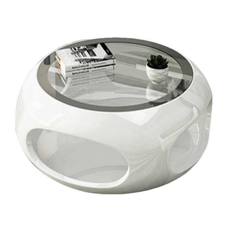 轻奢北欧洽谈桌椅组合简约接待休闲办公会客厅创意圆形茶几牙齿椅