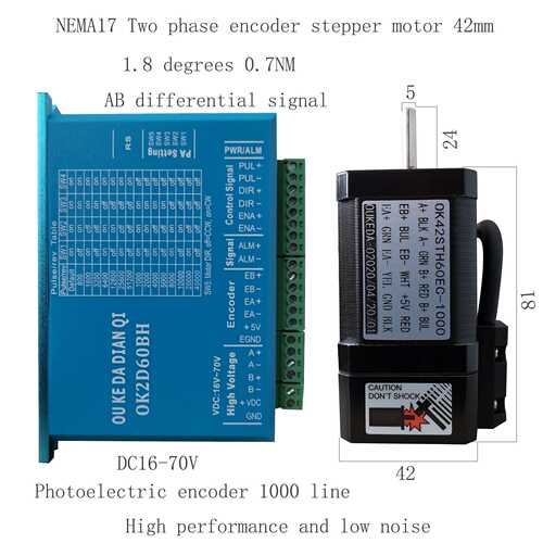 OK42STH60EC-1000 0.7NM 1000 line NEMA17 Encoder motor 42mm