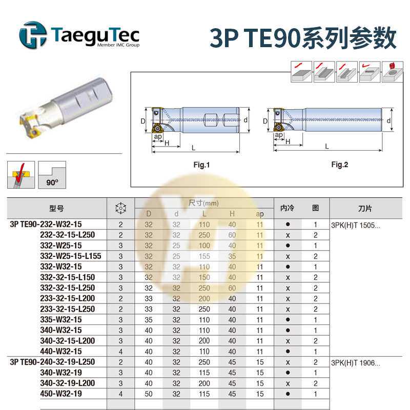 韩国特固克数控铣刀杆 3P TE90-220-20-10-L170 精密切削原装现货