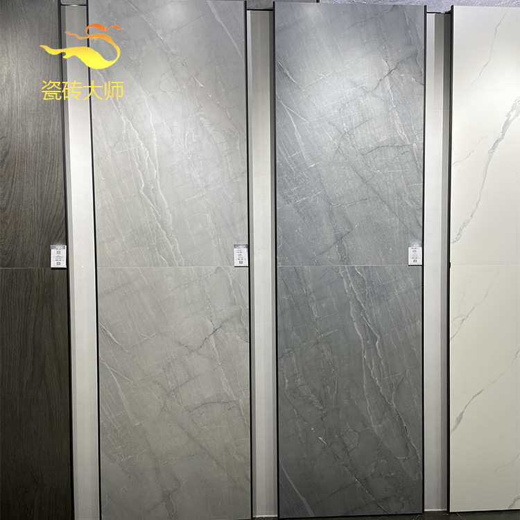 别墅瓷砖通体大理石灰色柔光客厅地砖750x1500阳台花园防滑地板砖