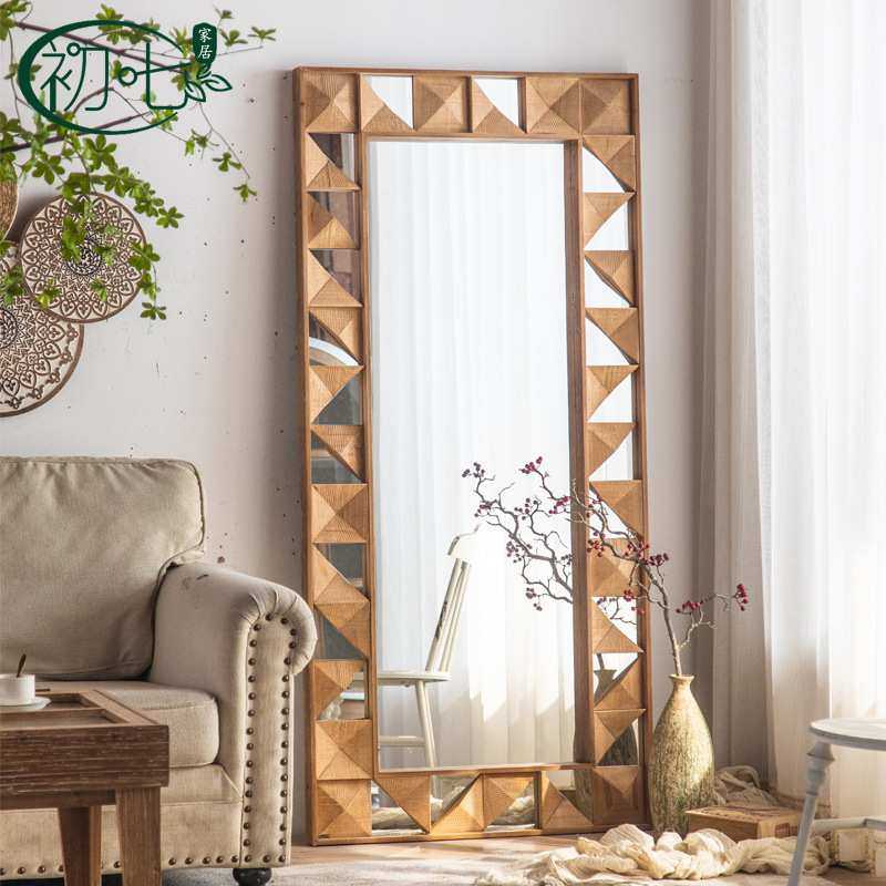 侘寂风棱形创意落地镜 美式复古镜子服装店试衣镜 民宿卧室全身镜,模玩/动漫/周边/娃圈三坑/桌游,模型制作工具/辅料耗材,淘宝优惠券,粉丝福利购,淘宝优惠卷