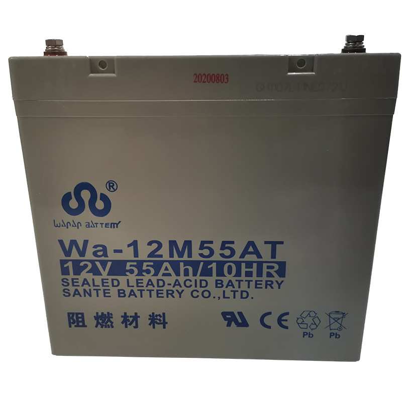 万安蓄电池12v55ah Wa-12M5T 太阳能路灯免维护铅酸电池