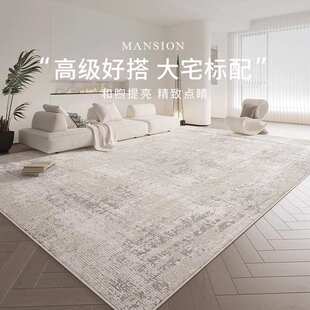 地毯客厅2024新款房间卧室床边毯家用免洗可擦地垫子轻奢高级感