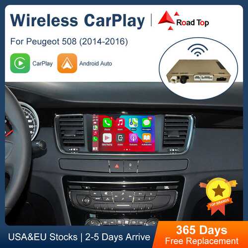 RoadTop无线CarPlay安卓Auto适用标志508 408 2008解码器模块盒子