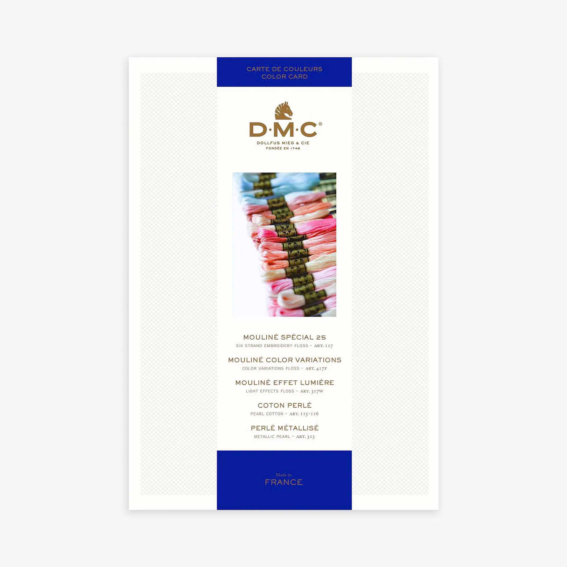 Embroidery Thread Shade Card 法国DMC线色卡 刺绣线标准色卡