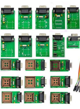 Full Adaptors for All UPA USB Programmer全套适配器绿色主板