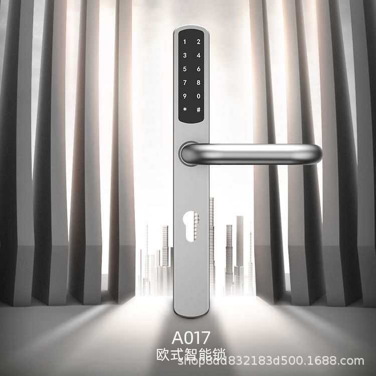 基信A017安全智能锁虚伪密码IC感应卡智能锁手机远程一键开门门锁