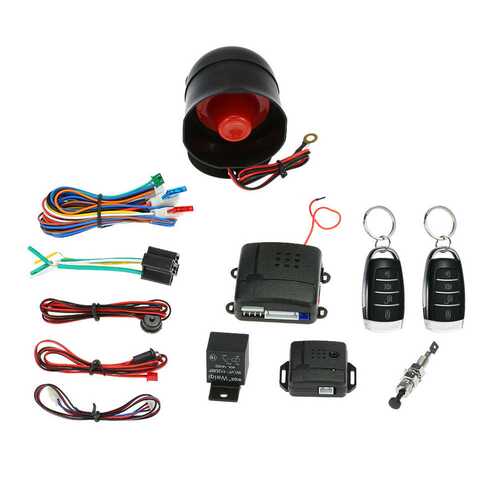 蓝柏电商 汽车防盗器 car alarm  带钥匙遥控