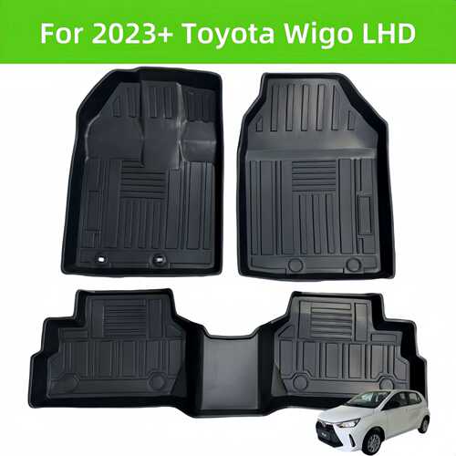 For 2023+ Toyot Wigo Waterproof 3D  Carpet TPE Car Floor Mat