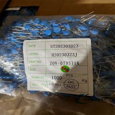 ZOV07D511K 7D511K ZOV 压敏 电阻 7K511 510V 7MM 电路保护