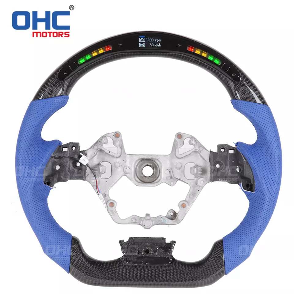 适用于2018-2021款丰田奕泽Toyota CHR LED赛车真碳纤维方向盘