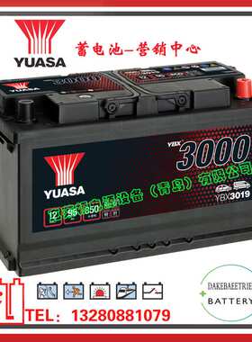 YUASA蓄电池YBX3019/12V95AH汽车船舶发电机设备启动电池