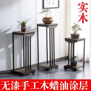 博古架实木中式展示柜多宝阁隔断简约现代茶叶收纳置物架子花架