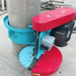 500型管桩切割机 水泥柱子卡箍式切桩机 抱箍式地面桩工切割机