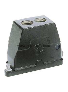 HARTING 哈丁 19400160431 IP68黑色高防护外壳 重载连接器航空插
