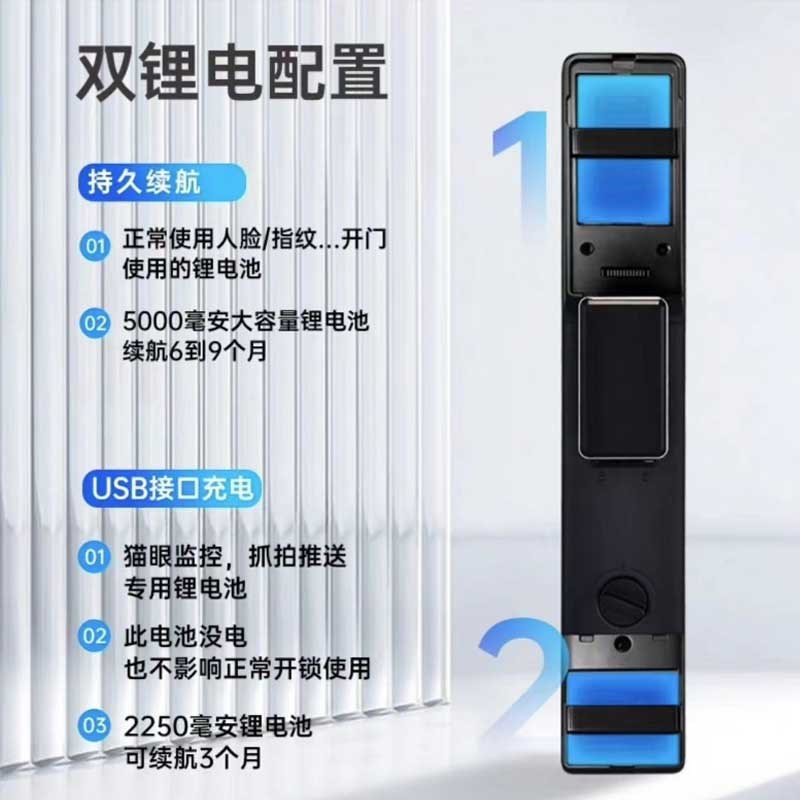 远指可视成都纹D人脸识别程3锁家用防盗门智能电子密码锁