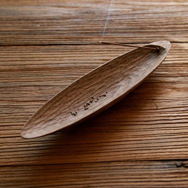 黑胡桃船形香插 茶社点香座木质线香托香盘 手工雕刻复古创意礼物,家居饰品,香薰炉,淘宝优惠券,粉丝福利购,淘宝优惠卷