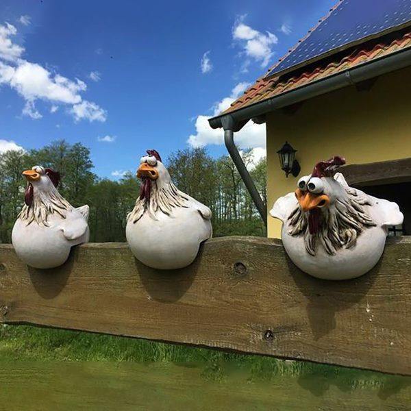 【弘语优品】庭院装饰树脂落地工艺品表情大眼鸡阳台花园家居饰品,家居饰品,户外/庭院摆件,淘宝优惠券,粉丝福利购,淘宝优惠卷