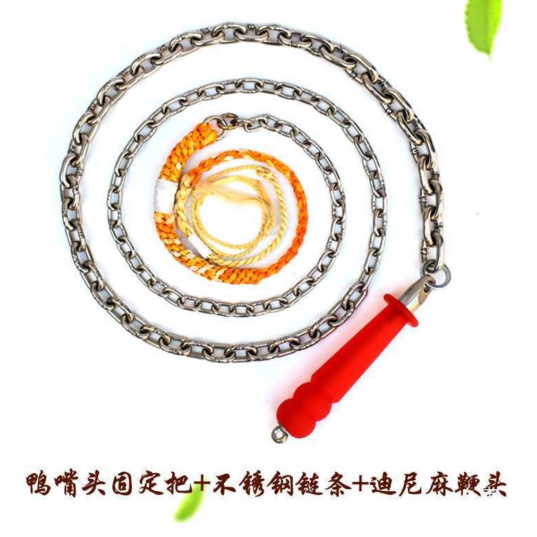 不锈钢麒麟鞭健身鞭甩鞭响鞭铁鞭子初学铁鞭钢鞭大全单环链子鞭