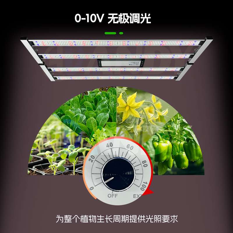 新款led植物灯400w室内植物补光灯生长灯2x4英尺跨境爆款工厂直销