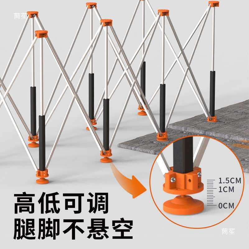 蜘蛛腿木工工作台接料架铝合金折叠双层操作台支架多功能瓦工架子