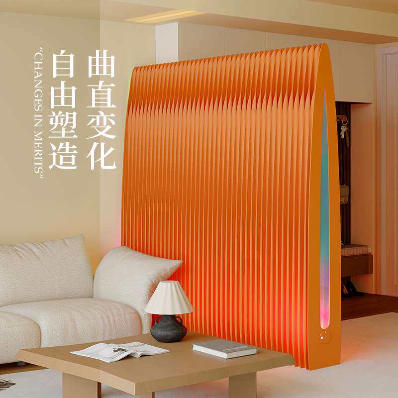 十八纸展会隔断屏风客厅假墙水滴屏风办公室屏风商用可折叠隔档板