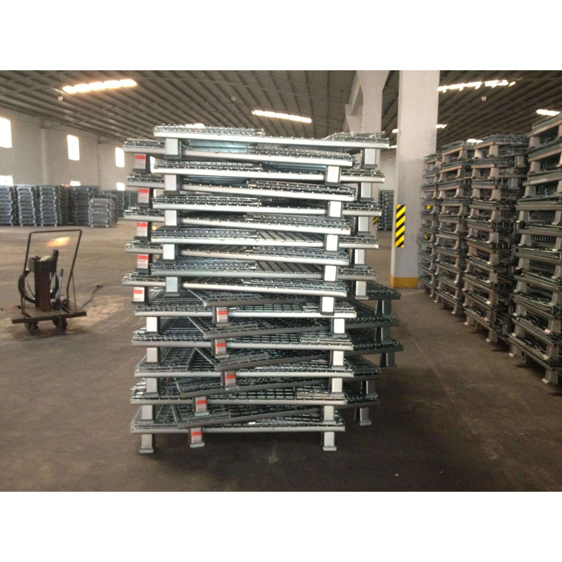 专业提供 折叠式金属仓储笼 标准仓储笼 镀锌金属仓储笼规格齐全