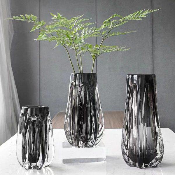 现代简约玄关轻奢玻璃花瓶居家客厅餐桌面样板间高档水晶琉璃摆件,家居饰品,花瓶,淘宝优惠券,粉丝福利购,淘宝优惠卷