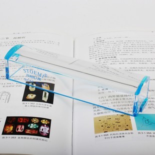 桌面放大镜5倍轻便152mm柱面老人孩子学生学习阅读看书工具7512