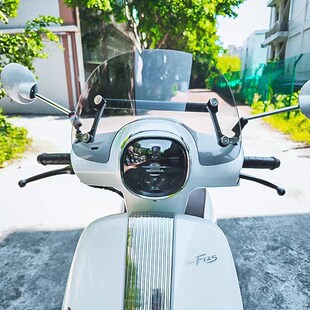 适用本田NWF125新款专用改装风挡F125前挡风复古一体支架配件横杠
