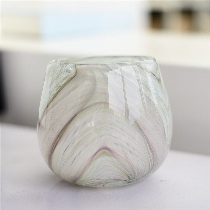 云彩系列北欧风格彩色玻璃花瓶家居电视柜装饰品摆件民宿水培花器