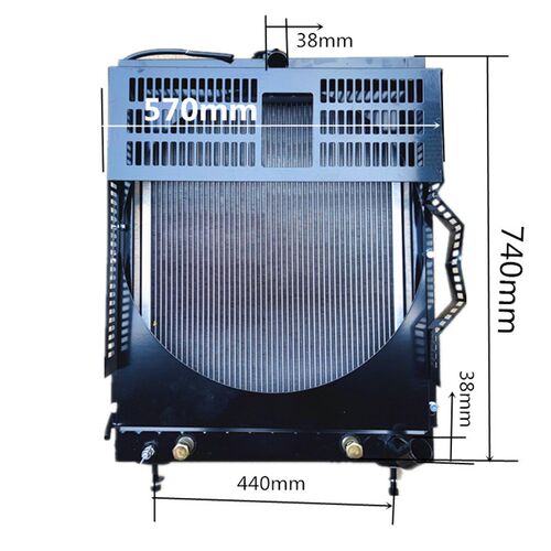 潍坊ZH4105ZD 50千瓦发电机组 散热器 水箱 柴油机配件