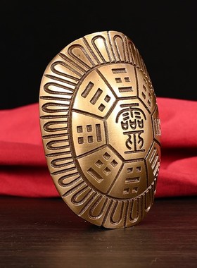六摇卦铜乌龟壳创意铜钱用甲龟具六十四卦工具中式工艺品家居摆件