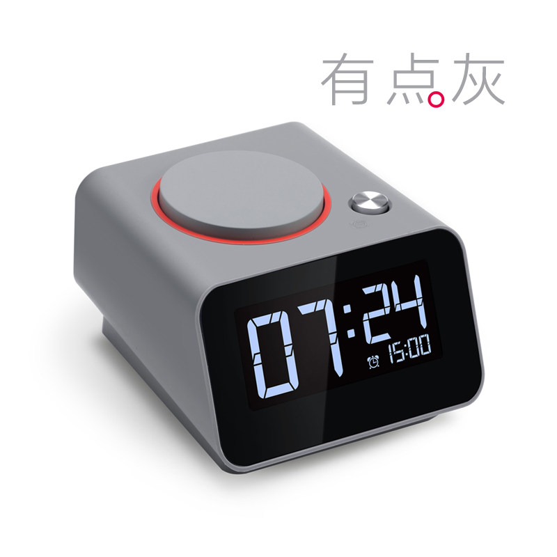 美时C1m学ni电子闹钟静音夜光贪睡用生i床头变态超大铃声