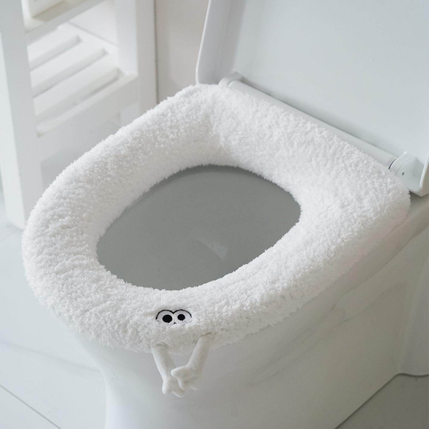 马桶垫冬季保暖马桶套毛绒坐便垫带提手家用加厚马桶贴,家居饰品,马桶贴,淘宝优惠券,粉丝福利购,淘宝优惠卷