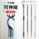 家用不锈钢伸缩撑衣杆衣叉 坚固耐用加粗伸缩杆铝合金伸缩晾衣杆